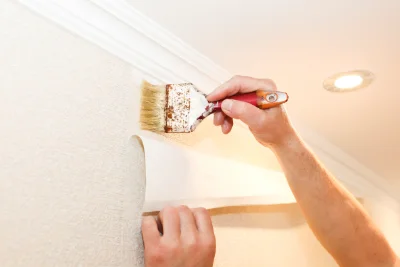 Pose de papier peint à Égat — revêtements muraux et toiles de verre